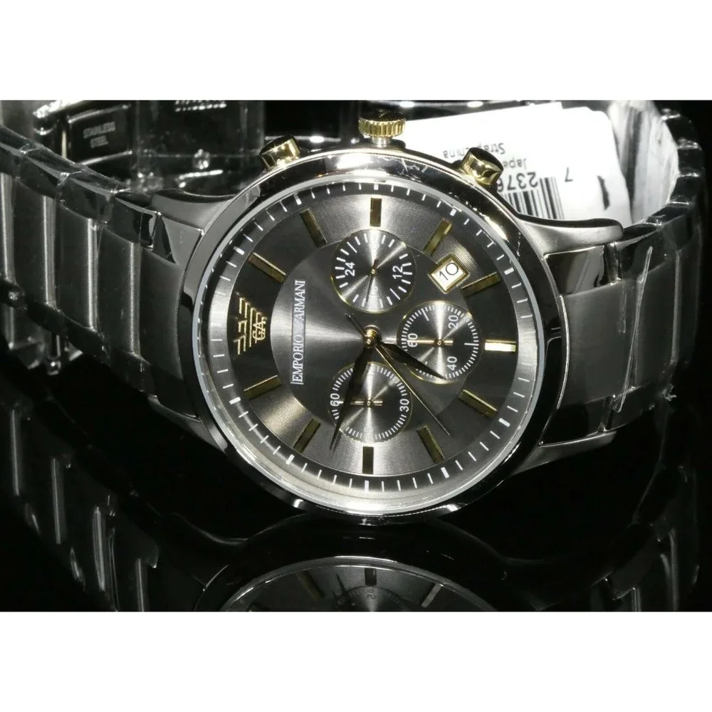 COPY - New Emporio Armani Men's Chronograph Silver - Picture 3 of 5